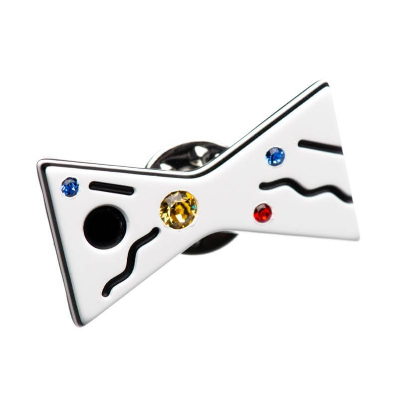 bow shape brooch pin